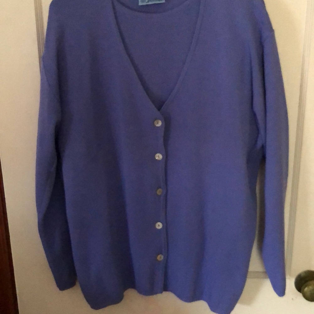 Copy Simons two piece sweater set in cobalt blue size L